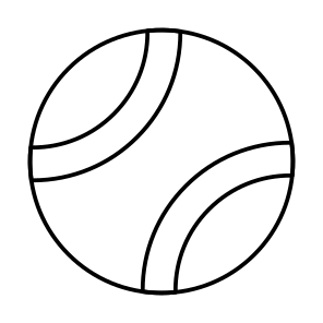 Tennis Ball, Sports Tool, Sports Equipment, Playball, Ball icon