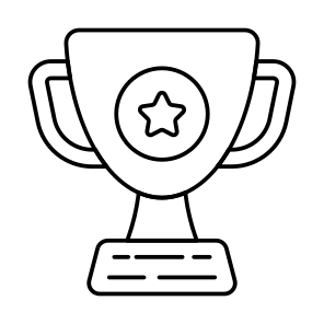 Trophy, Award, Reward, Achievement, Triumph, icon