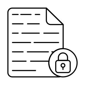 Locked File, Secure Document, File Security, File Protection, File Safety icon