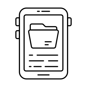 Mobile Folder, Mobile Document, Mobile Doc, Mobile Archive, Mobile Data icon