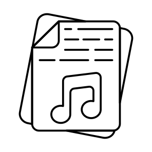 Music File, File Format, Filetype, File Extension, Document icon