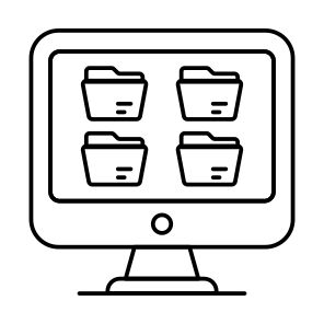 Online Folders, Online Document, Doc, Archive, Binder icon