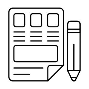 Paper Writing, Writing Document, File, Doc, Article Writing icon