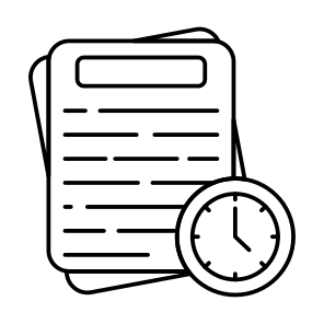 Project Time, Project Target, Project Deadline, Project Timeline, Project Time icon