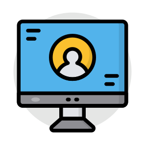 Online Profile, Online Account, Computer Profile, Computer Account, Online User icon