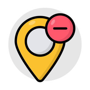 Remove Location, Direction, Navigation, Geolocation, Gps icon