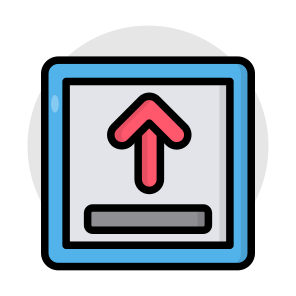 Upload, Upward Arrow, Arrowhead, Pointing Arrow, Directional Arrow icon