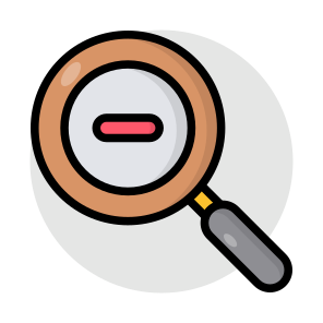 Zoom Out, Magnifier, Magnifying Glass, Loupe, Exploration icon