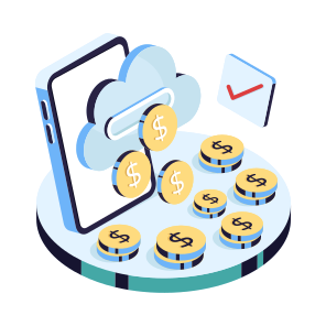 Cloud Earnings, Cloud Money, Cloud Cash, Cloud Investment, Cloud Economy, icon