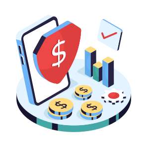 Financial Security, Financial Protection, Secure Finance, Dollar Security, Dollar Protection icon