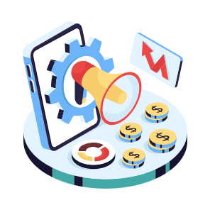 Marketing Setting, Marketing Management, Marketing Development, Announcement Management, Announcement Development, icon