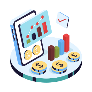 Mobile Data Analytics, Mobile Infographic, Statistics, Business Data, Business Chart icon