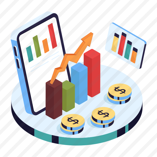 Mobile Data Analytics, Mobile Infographic, Statistics, Business Data, Progress Chart preview
