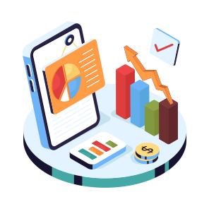 Mobile Graphical Data, Mobile Infographic, Statistics, Business Data, Business Chart icon