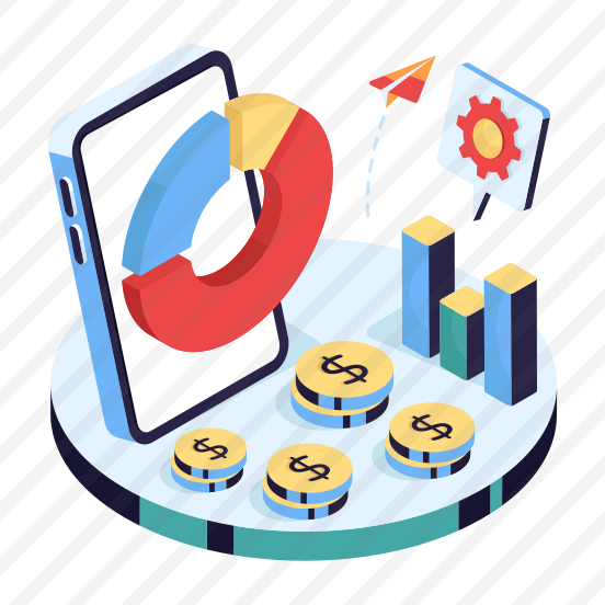 Mobile Pie Chart, Mobile Infographic, Statistics, Business Data, Business Chart preview
