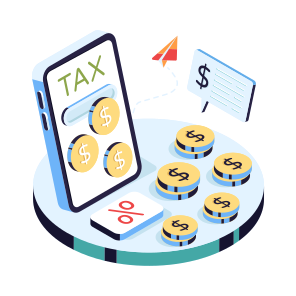 Mobile Tax, Online Tax, Tax App, Tax Discount, Tax Payment icon