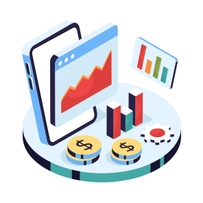 Online Data Analytics, Online Infographic, Web Statistics, Online Business Data, Business Chart icon