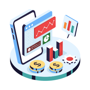 Online Data Analytics, Web Infographic, Web Statistics, Business Data, Business Chart icon
