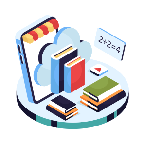 Cloud Books, Cloud Library, Cloud Education, Cloud Learning, Cloud Booklets icon
