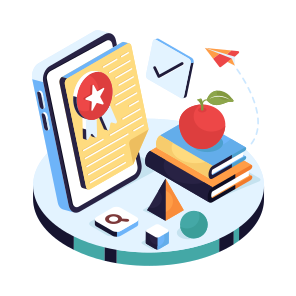 Online Degree, Diploma, Online Certificate, Deed, Credential Document,,vector icon