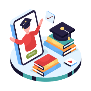 Online Graduate, Graduation, Convocation, Degree, Diploma icon