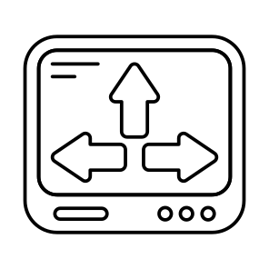 Icon, Directional Arrows, Navigation Arrows, Pointing Arrows, Arrowheads, Location Arrows icon