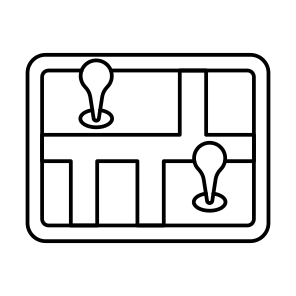 Location Pins, Direction, Gps, Navigation, Geolocation icon