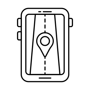 Mobile Road Location, Direction, Gps, Navigation, Geolocation icon