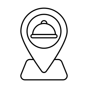Restaurant Location, Cafe Location, Direction, Gps, Navigation, icon