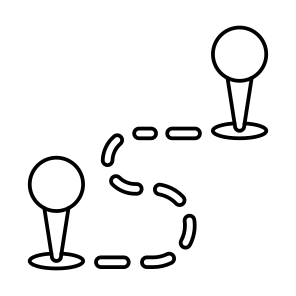Routes, Location, Direction, Gps, Navigation, icon