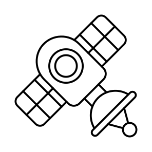 Satellite Dish, Parabolic Antenna, Space Antenna, Communication Dish, Radar Dish icon