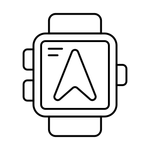 Smartwatch Location, Smartband, Wristwatch, Smartwatch Direction, Gps icon