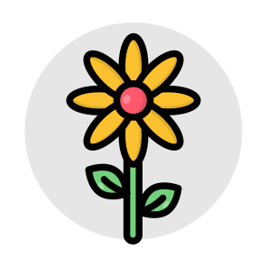 Flower, Floweret, Blossom, Botany, Nature,icons icon