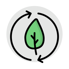 Leaf Recycling, Reprocess, Renewable, Reuse, Eco Sign icon