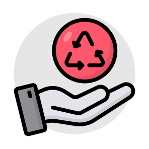Recycling, Reprocess, Renewable, Reuse, Eco Sign icon