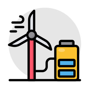 Windmill, Wind Turbine, Wind Generator, Aerogenerator, Wind Energy icon