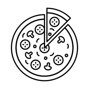 Pizza, Cuisine, Fast Food, Junk Food, Edible icon
