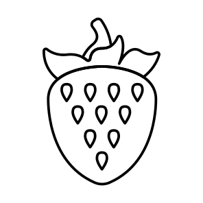 Strawberry, Fruit, Edible, Nutrition Diet, Healthy Meal, icon