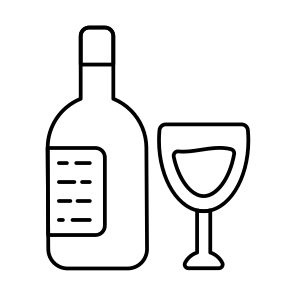Wine Bottle, Alcohol, Beer, Whisky, Brandy icon