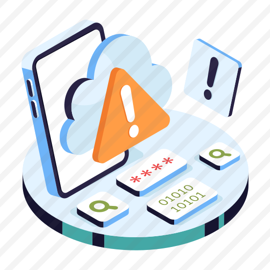 Cloud Error, Cloud Alert, Cloud Warning, Cloud Caution, Cloud Problem preview
