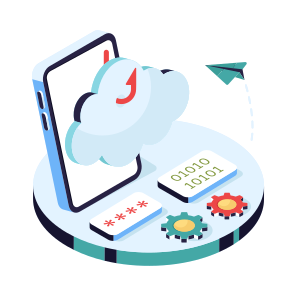 Cloud Phishing, Cloud Spoofing, Cloud Technology, Cybercrime, Cyber Attack icon