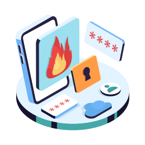 Fire Security, Fire Protection, Fire Safety, Firewall, Mobile Fire Security icon