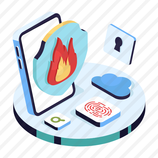 Fire Security, Fire Protection, Fire Safety, Firewall, Mobile Fire Security,icons preview