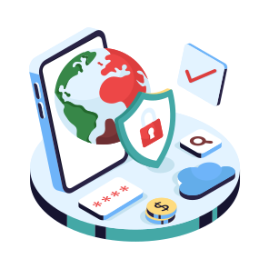 Global Security, Global Protection, Global Safety, Secure Globe, Worldwide Security icon