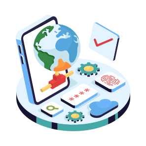 Mobile Browser, Mobile Network, Phone Browser, Phone Network, Global Phone icon