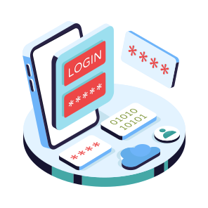 Mobile Login, Secure Login, Mobile Sign In, Login Password, Passcode icon