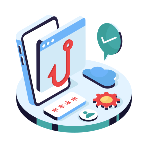 Web Phishing, Web Hacking, Cybercrime, Web Spoofing, Cyberattack icon