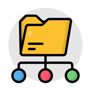 Folder Network, Document, Doc, Archive, Binder icon