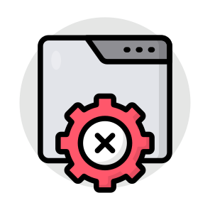 No Web Setting, No Web Configuration, No Web Development, No Web Management, No Website Development icon