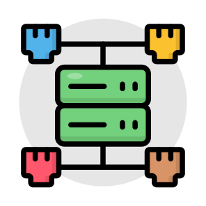 Server Network, Dataserver, Database Network, Db, Sql,icons icon
